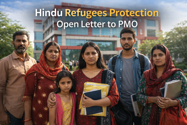 Persecuted Hindu Refugees | Open Letter to PMO